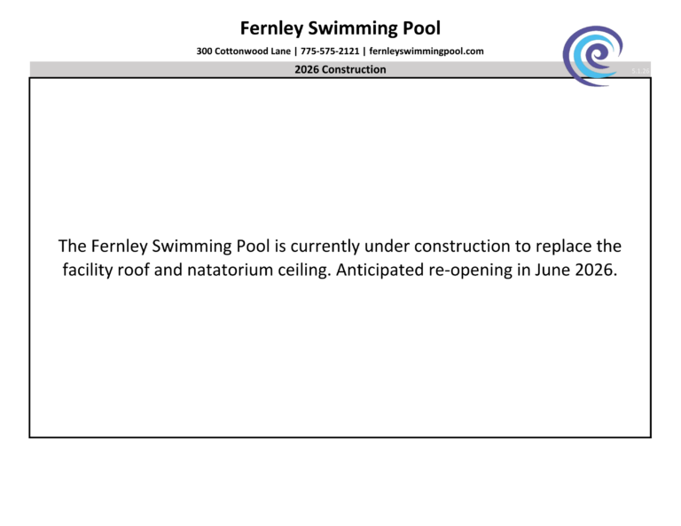 Fernley Swimming Pool Construction